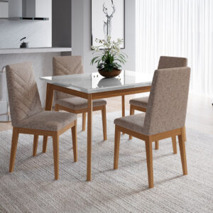 Comedor 1.2 Julient 4 sillas Tai Alpha 80