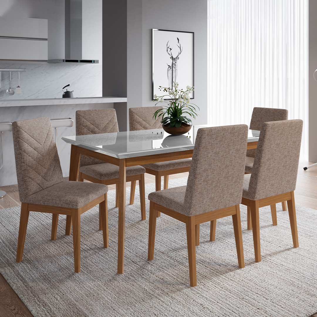 Comedor 1.6 Julient 6 sillas Tai Alpha 80