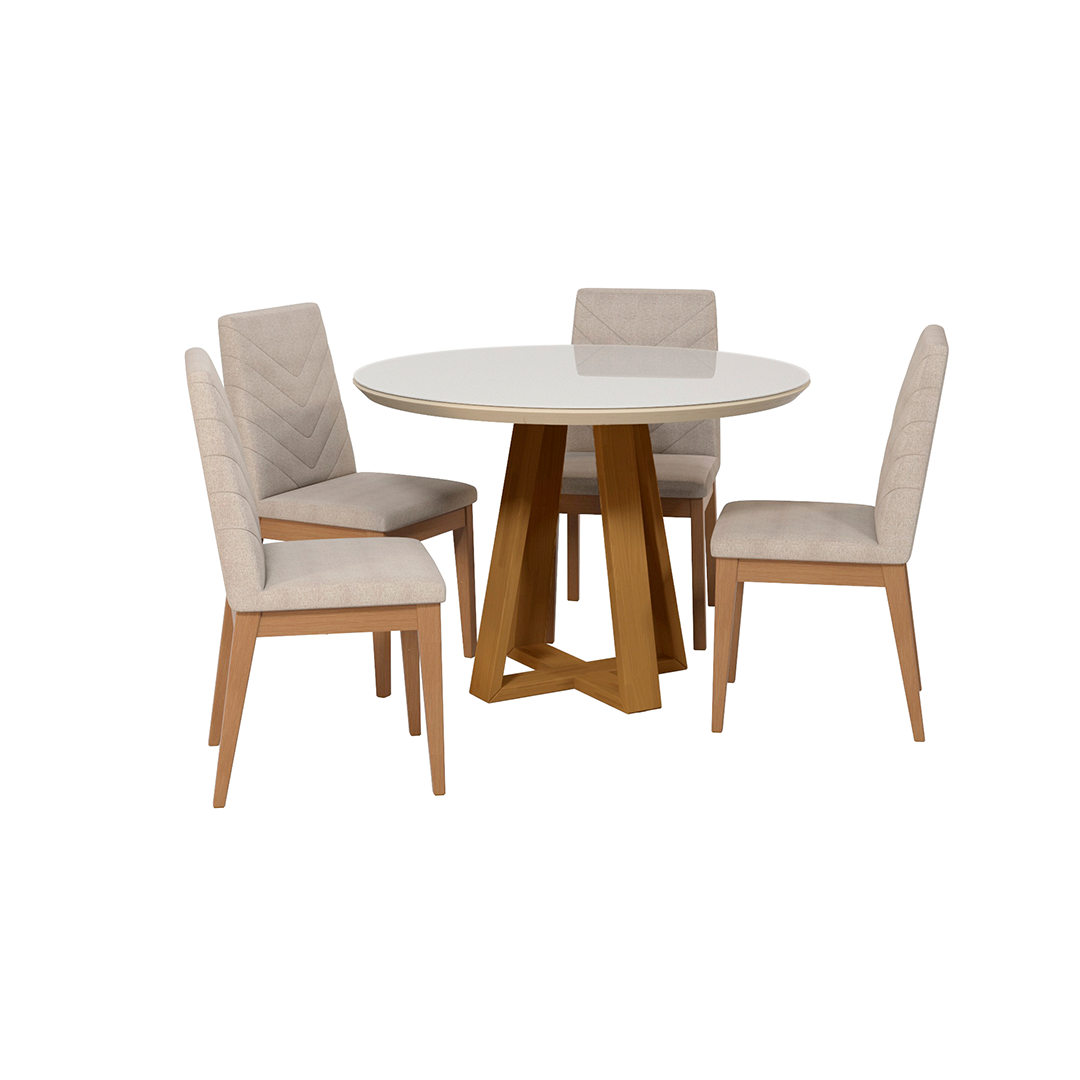 Comedor 1.15 Red Bennet 4 sillas Tai Alpha 80 - Imagen 2