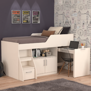 Cama Multifunción Retráctil Off White