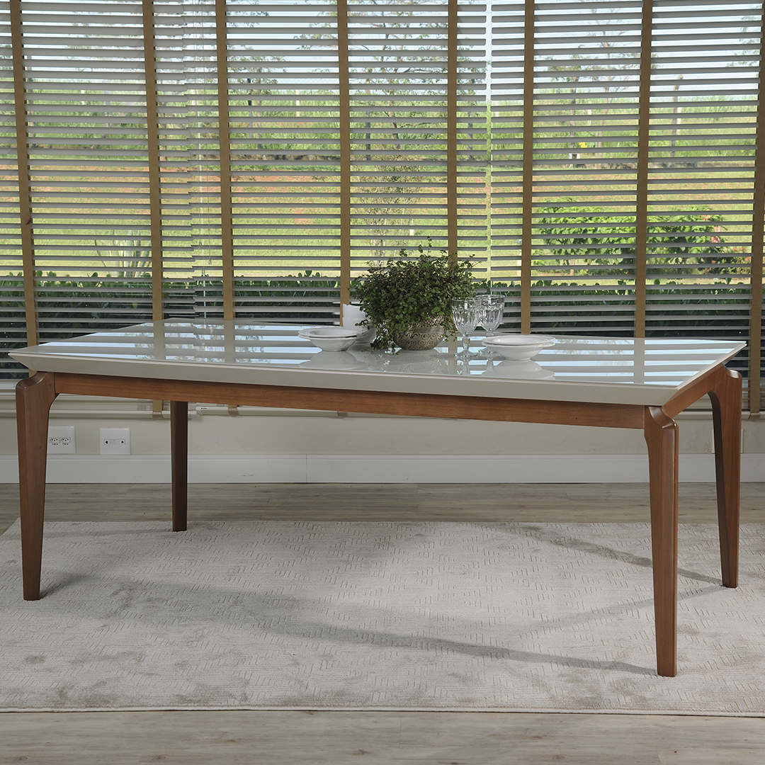 Comedor 1.8 Laurent Off White 6 sillas Ella - Imagen 2