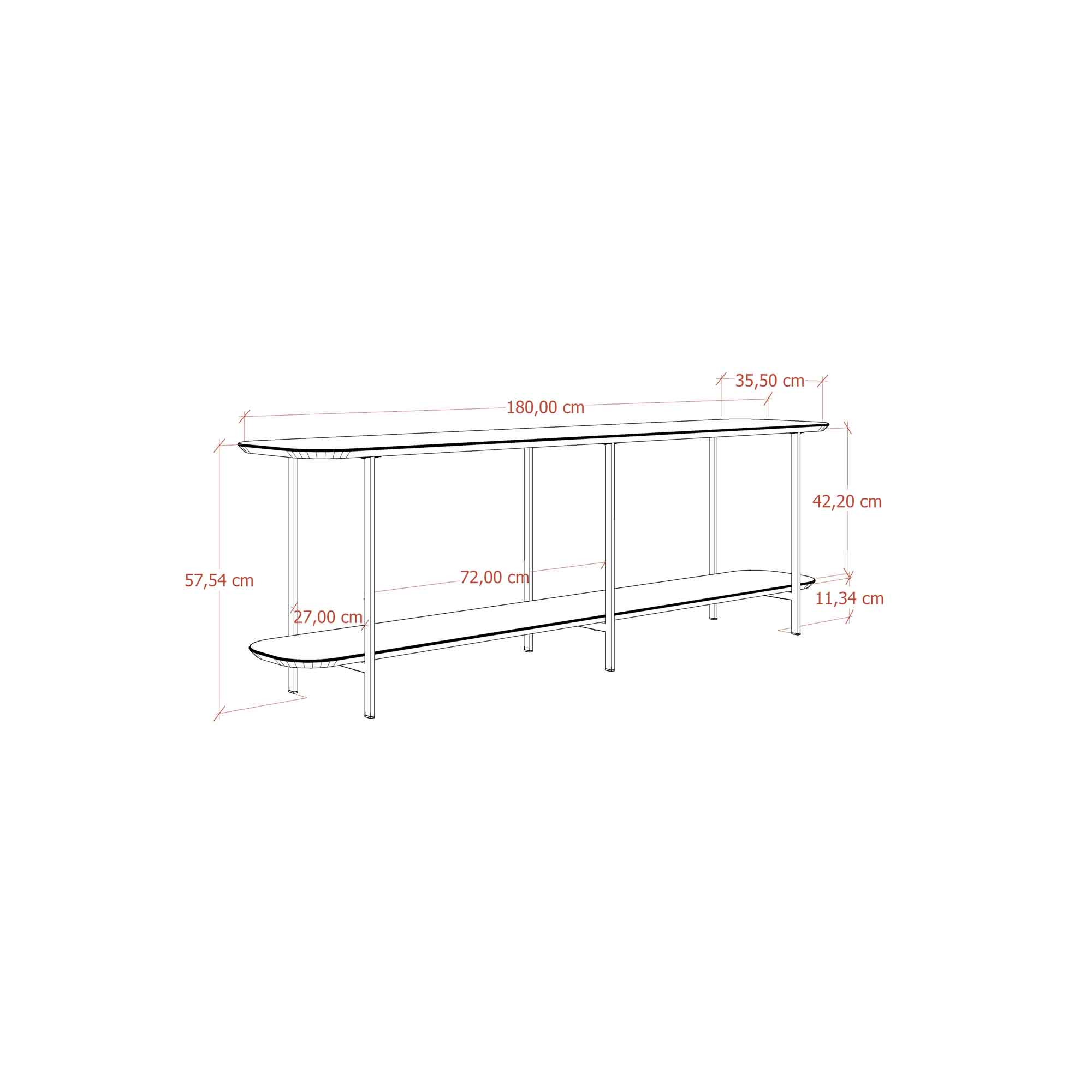 Sofá Table Iron Off White - Imagen 3