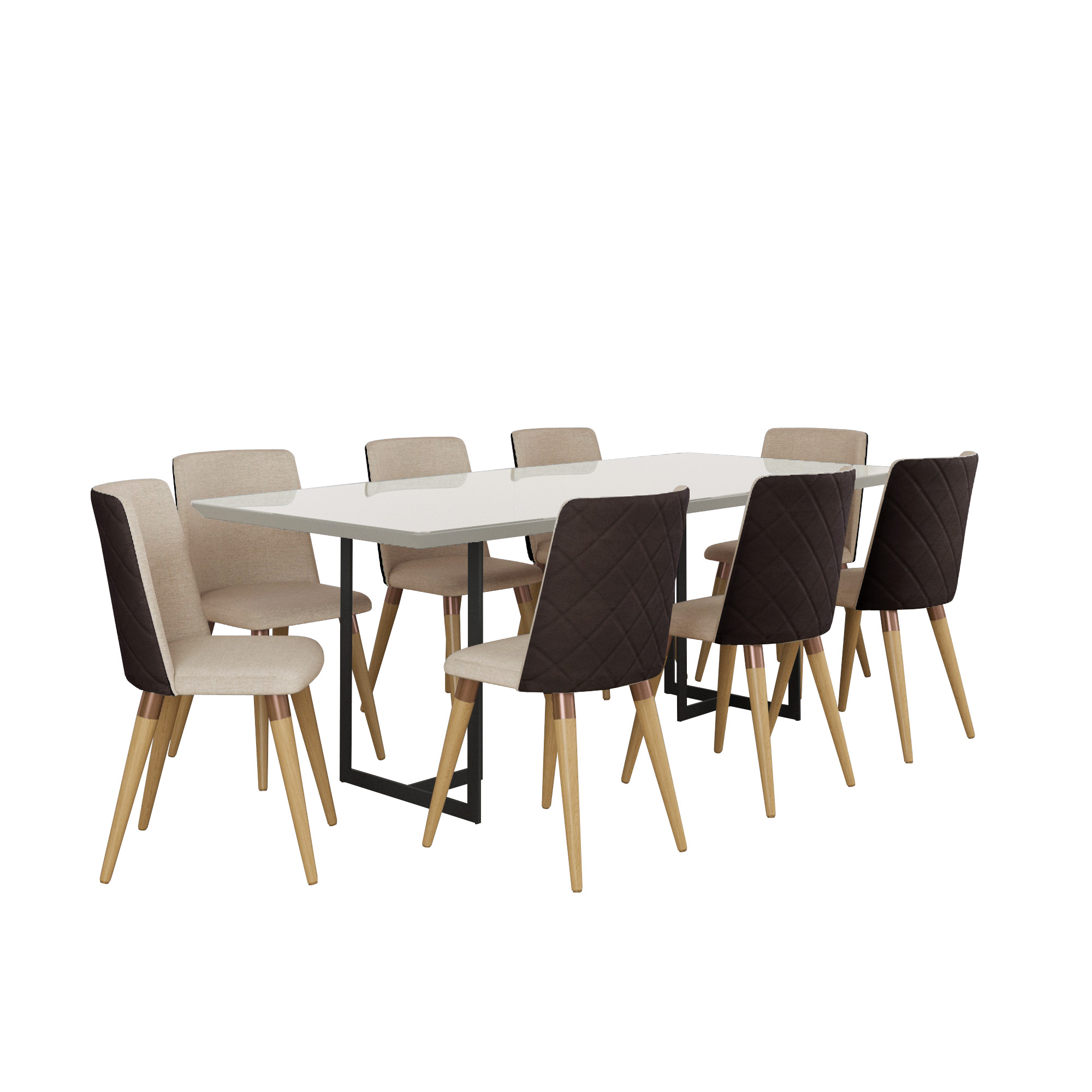 Comedor 2.1 Iron 8 sillas Dakota - Imagen 2