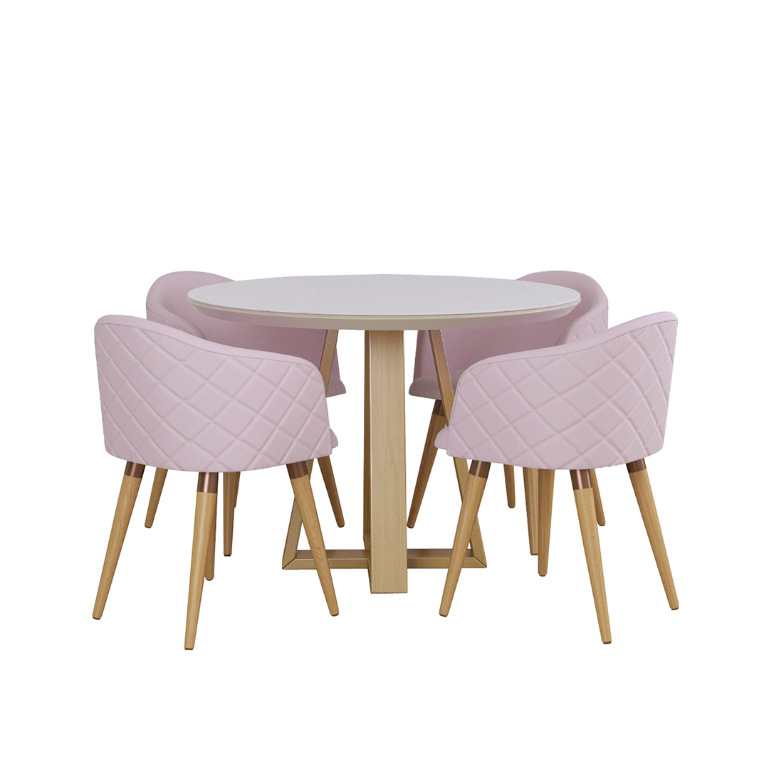 Comedor 1.15 Red Bennet 4 sillas Kari - Imagen 2