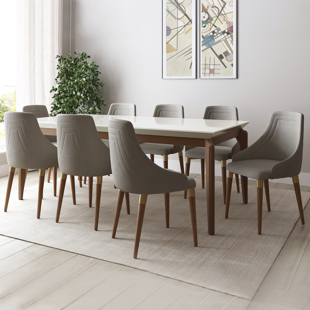 Comedor 1.8 Laurent 6 Sillas Evelyn