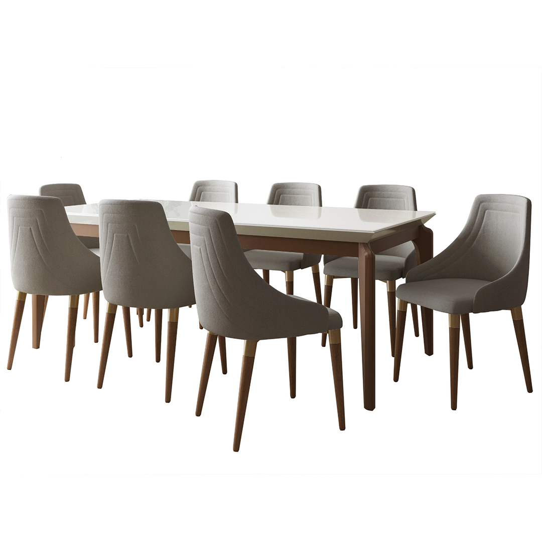 Comedor 1.8 Laurent 6 Sillas Evelyn - Imagen 2