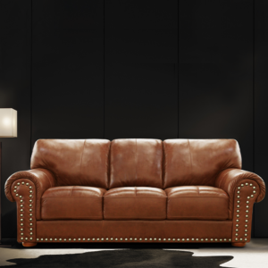 Sofá Kouros Camel 100% Cuero