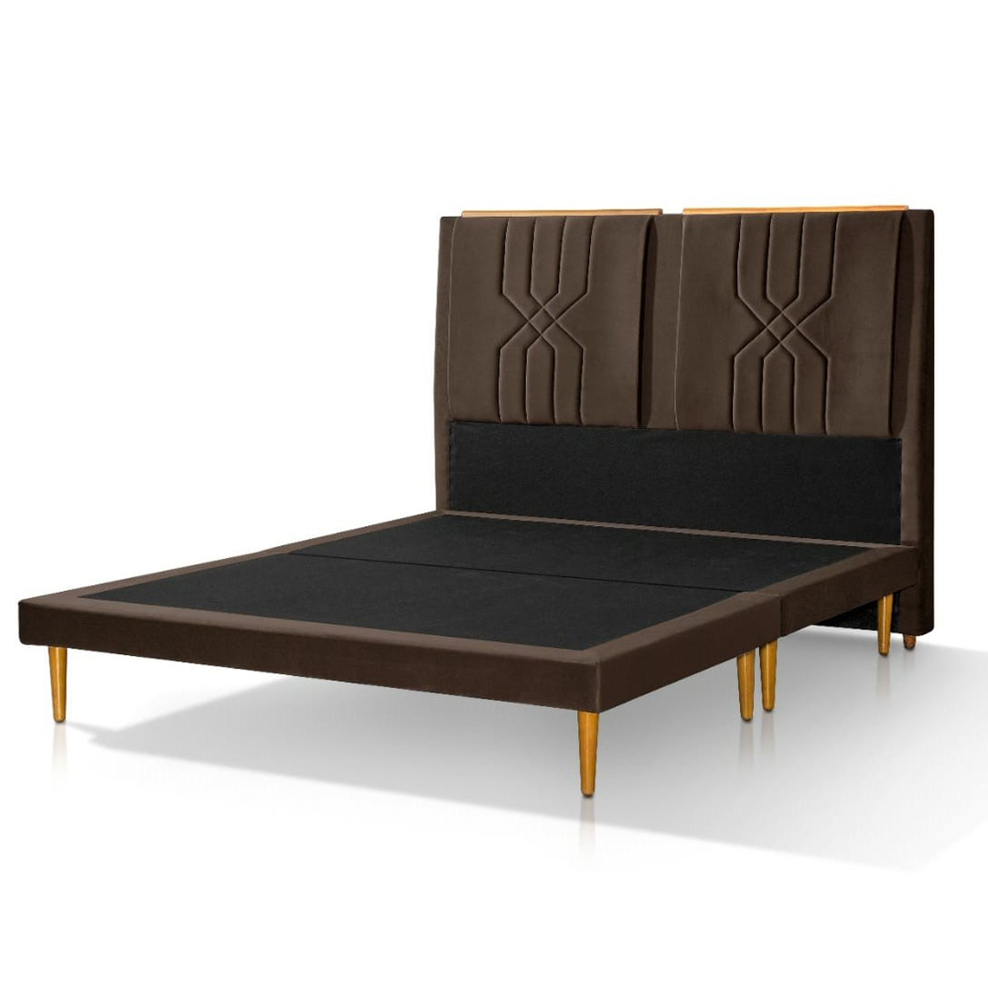 Cama Astro 2 Plazas Chocolate - Imagen 2
