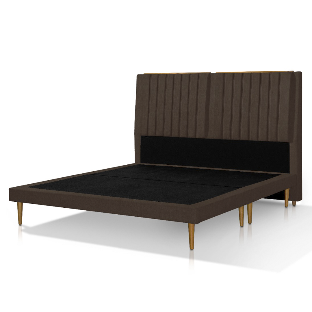 Cama Luna 2 Plazas Chocolate - Imagen 2