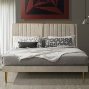 Cama Luna 2 Plazas Beige