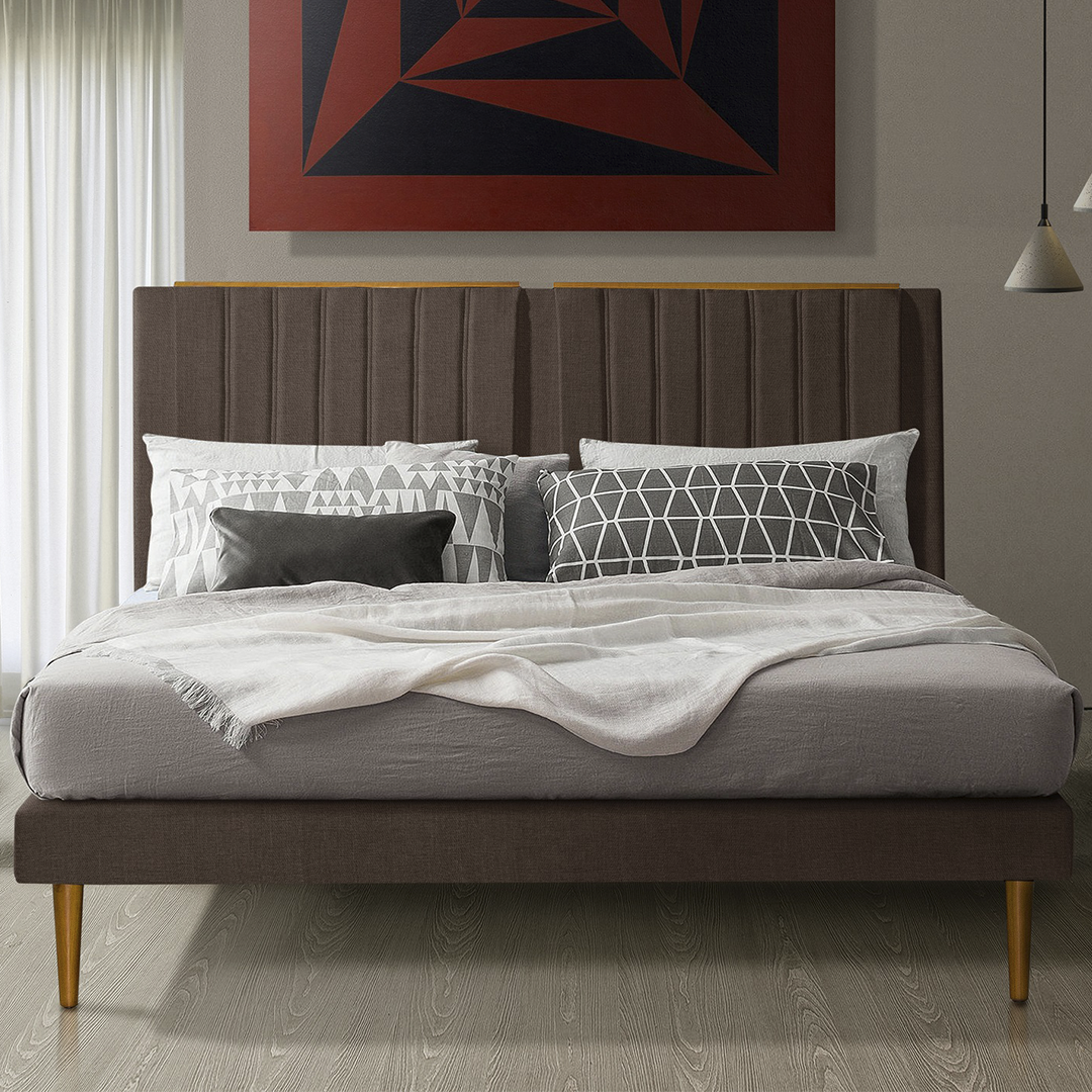 Cama Luna 2 Plazas Chocolate