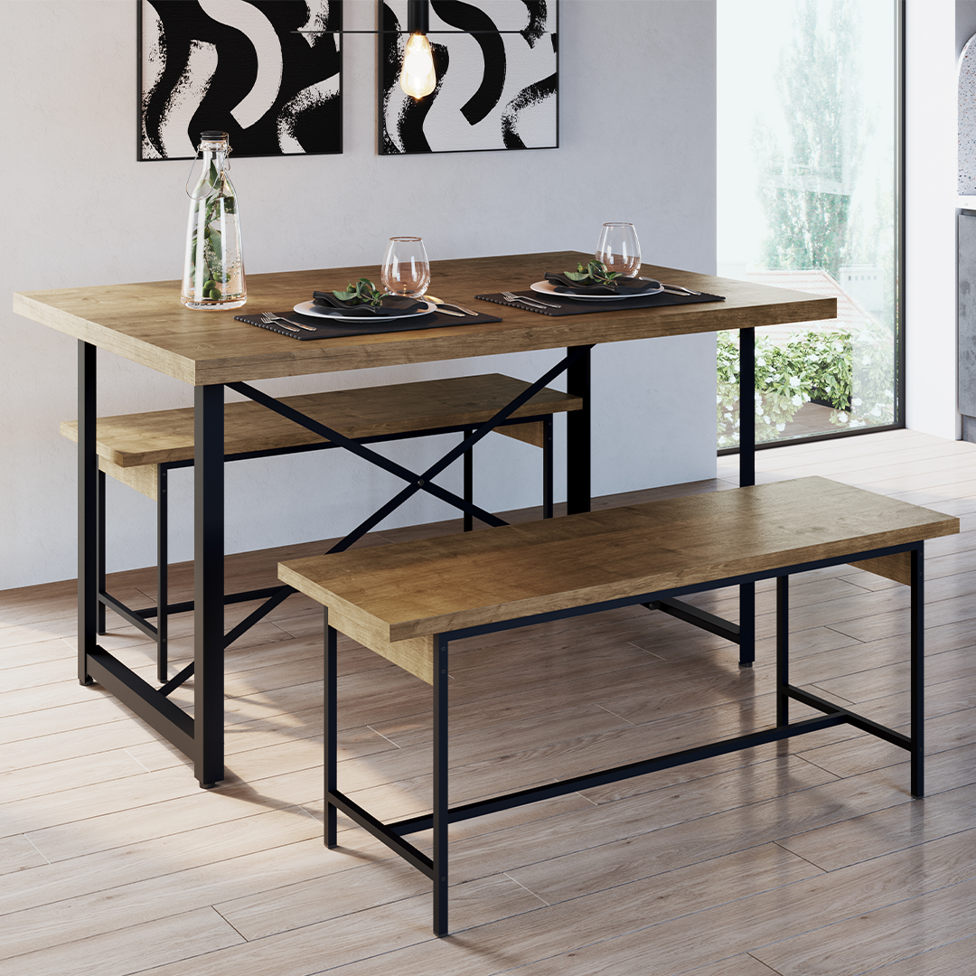 Comedor York 27925 + Bancas