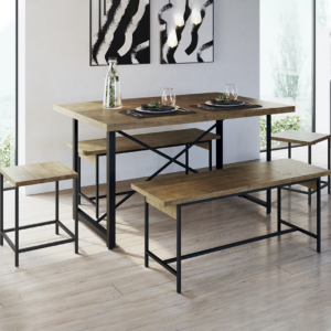 Comedor York 27926 + Bancas y Butacas