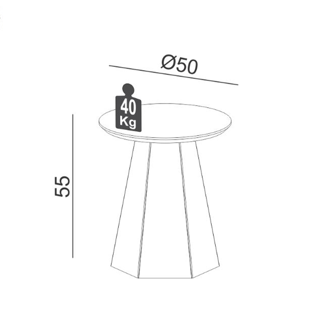 Mesa Lateral Geo Off White - Imagen 3