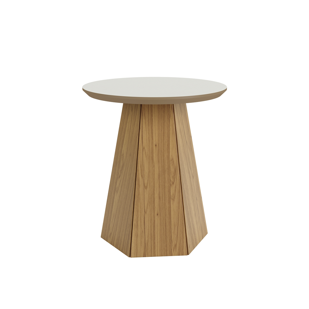 Mesa Lateral Geo Off White - Imagen 2