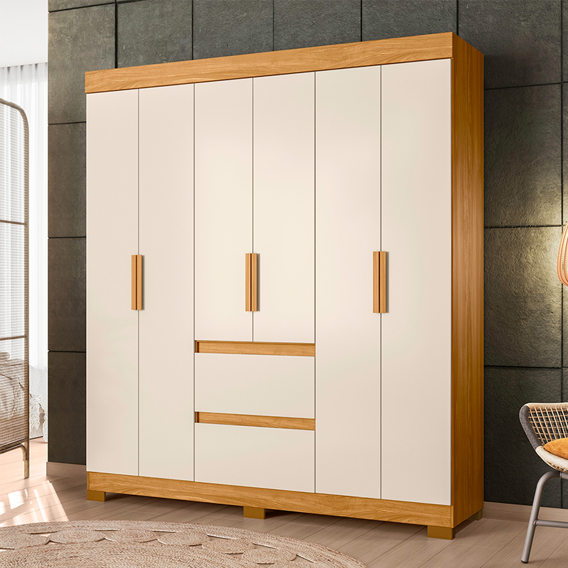 CLOSET ESSENZA 6 PUERTAS 2 CAJONES