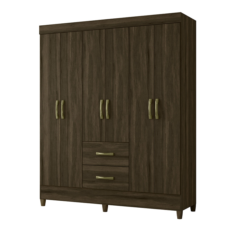 CLOSET MOBI BROWN 6 PUERTAS 2 CAJONES - Imagen 2