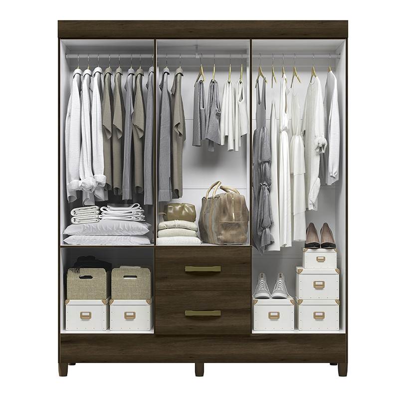 CLOSET MOBI BROWN 6 PUERTAS 2 CAJONES - Imagen 3