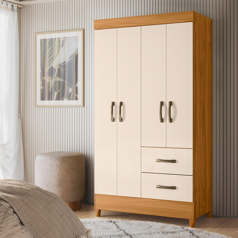 CLOSET MOBI 4 PUERTAS 2 CAJONES
