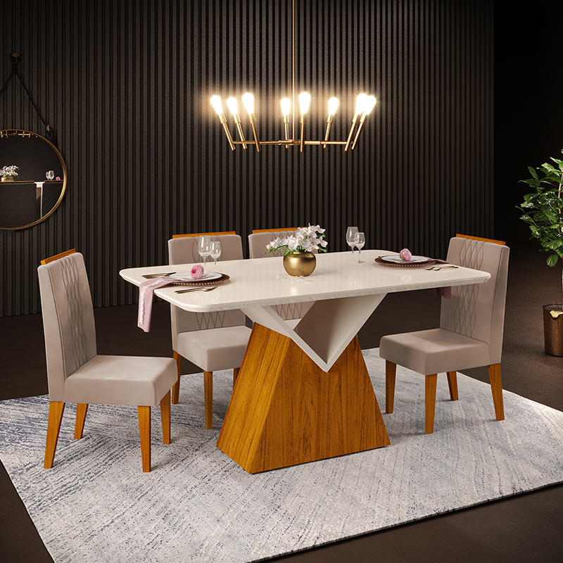 JUEGO DE COMEDOR ARGO 6 SILLAS