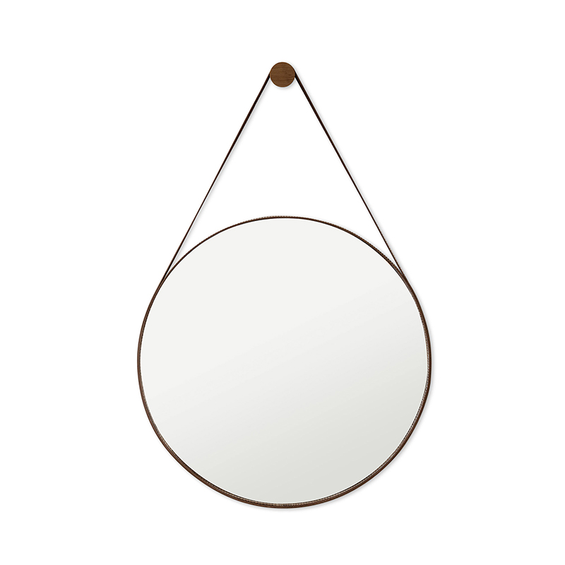ESPEJO DECORATIVO COLGANTE ADNET 60 CAFÉ - Imagen 2