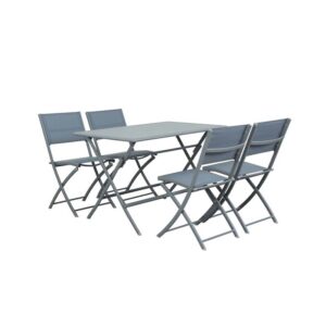 JUEGO DE COMEDOR TERRAZA 4 SILLAS NINA