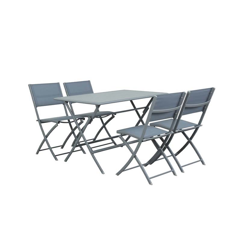 JUEGO DE COMEDOR TERRAZA 4 SILLAS NINA