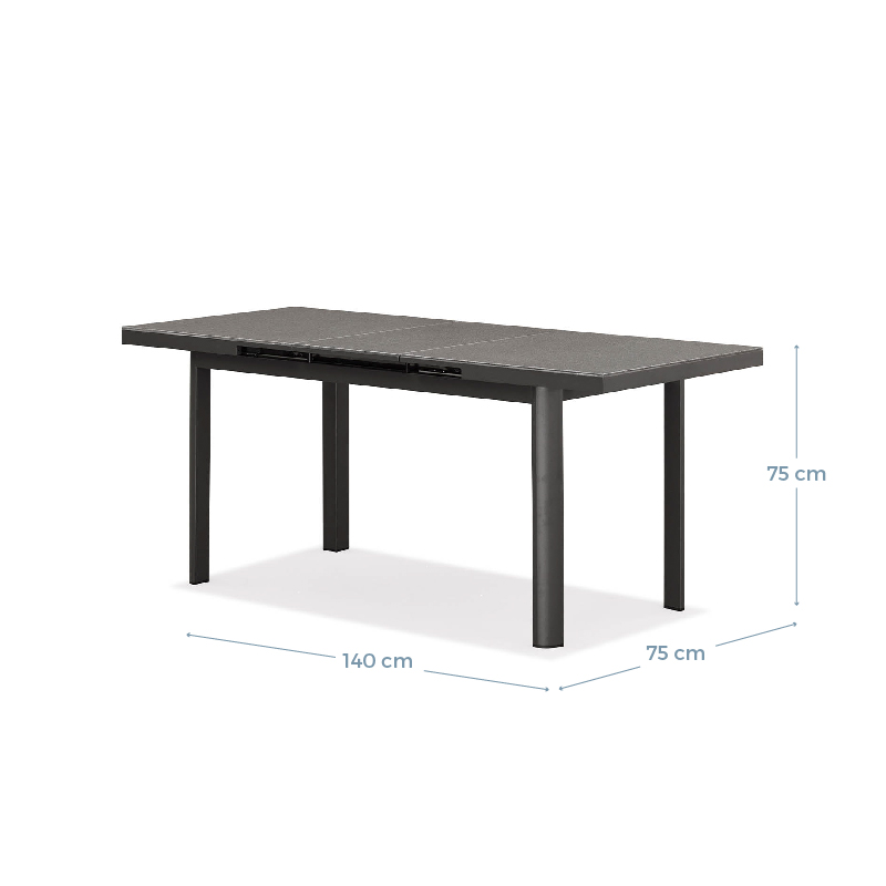 JUEGO DE COMEDOR EXTENSIBLE TERRAZA 6 SILLAS JOSEFA - Imagen 2