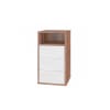 Cajonera con Nicho Office III - Castaño / Blanco - Imagen 2