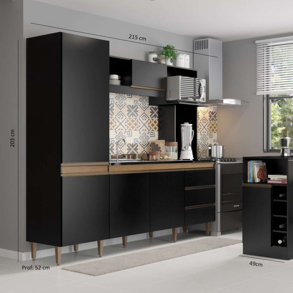 Cocina Vitoria - Negro / Avellana / Tx - Imagen 3