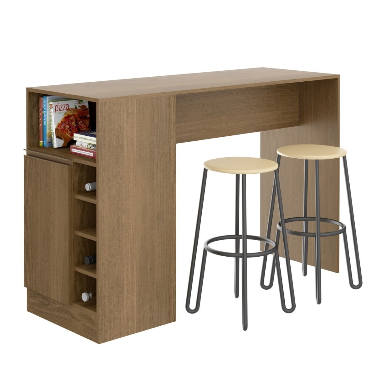 Mesa Comedor de Diario Paulina - Avellana - Imagen 2