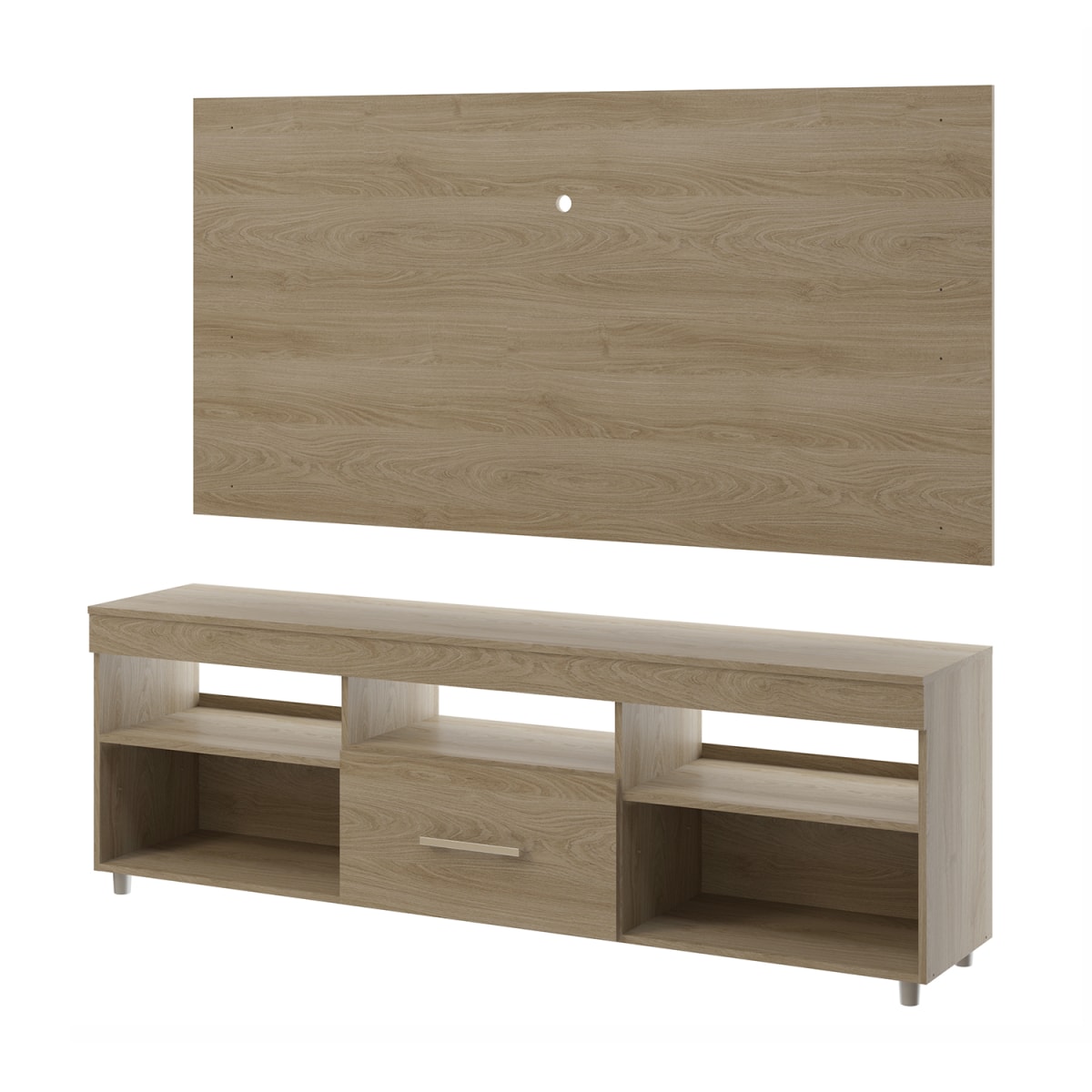 Rack Panel 70" Ámsterdam - Roble Suave - Imagen 2