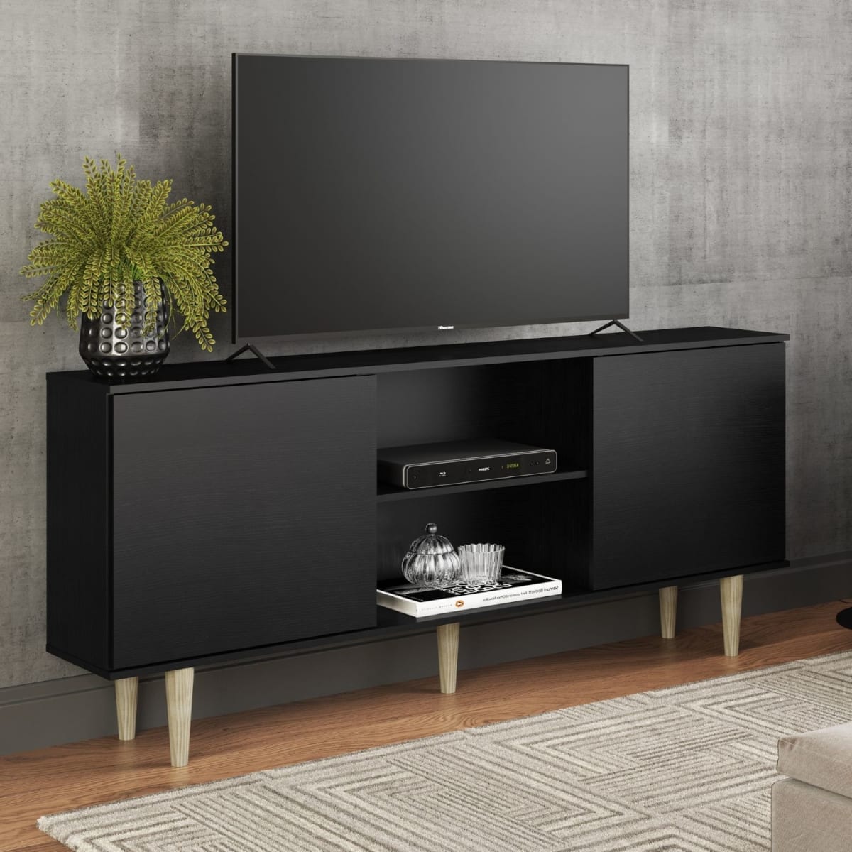 Rack 70" Siena - Negro / Tx