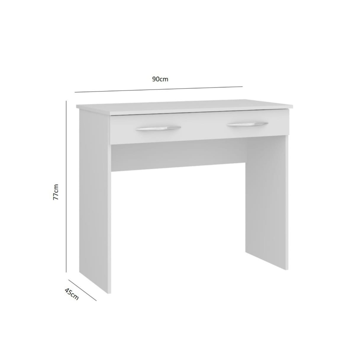 Escritorio Slim 1 Cajón - Blanco - Imagen 2