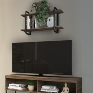 Repisa Connect - Legno / Negro Mate
