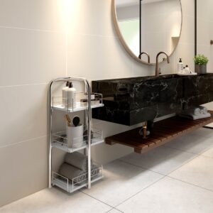 Mueble Organizador 3 Niveles Connect - Blanco / Cromado