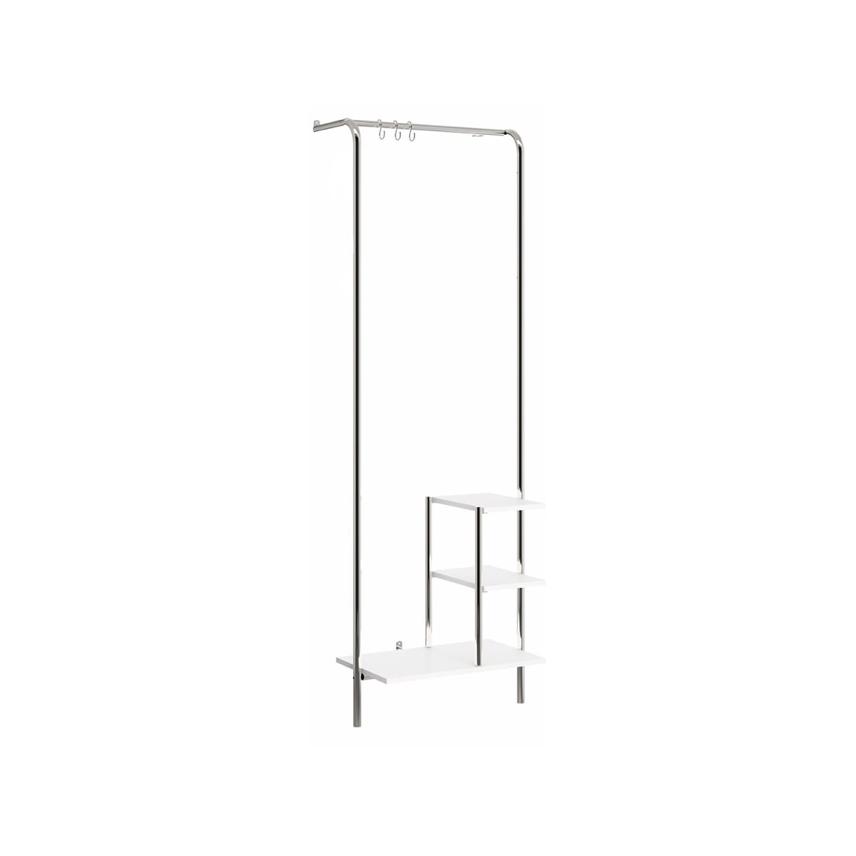 Mueble Multiuso Connect - Blanco / Cromado - Imagen 2