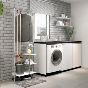 Mueble Multiuso Connect - Blanco / Cromado