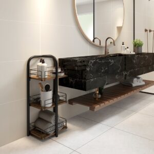 Mueble Organizador 3 Niveles Connect - Legno / Negro Mate