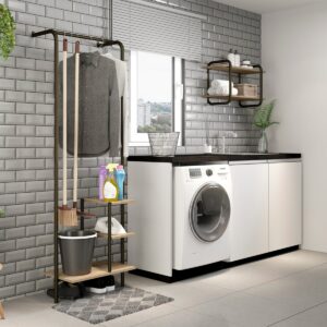 Mueble Multiuso Connect - Noce / Oro Envejecido