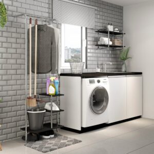 Mueble Multiuso Connect - Negro / Cromado