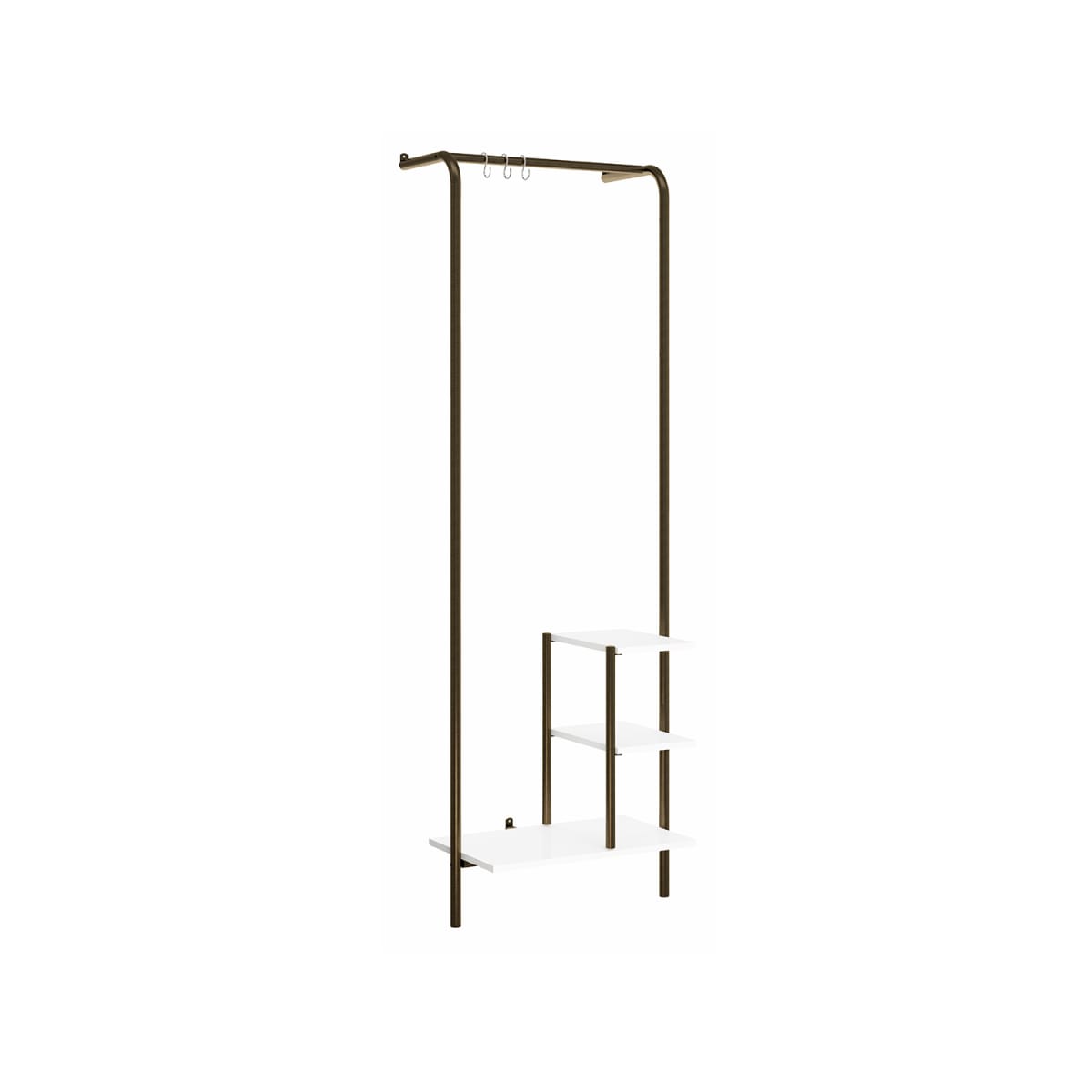Mueble Multiuso Connect - Blanco / Oro Envejecido - Imagen 2