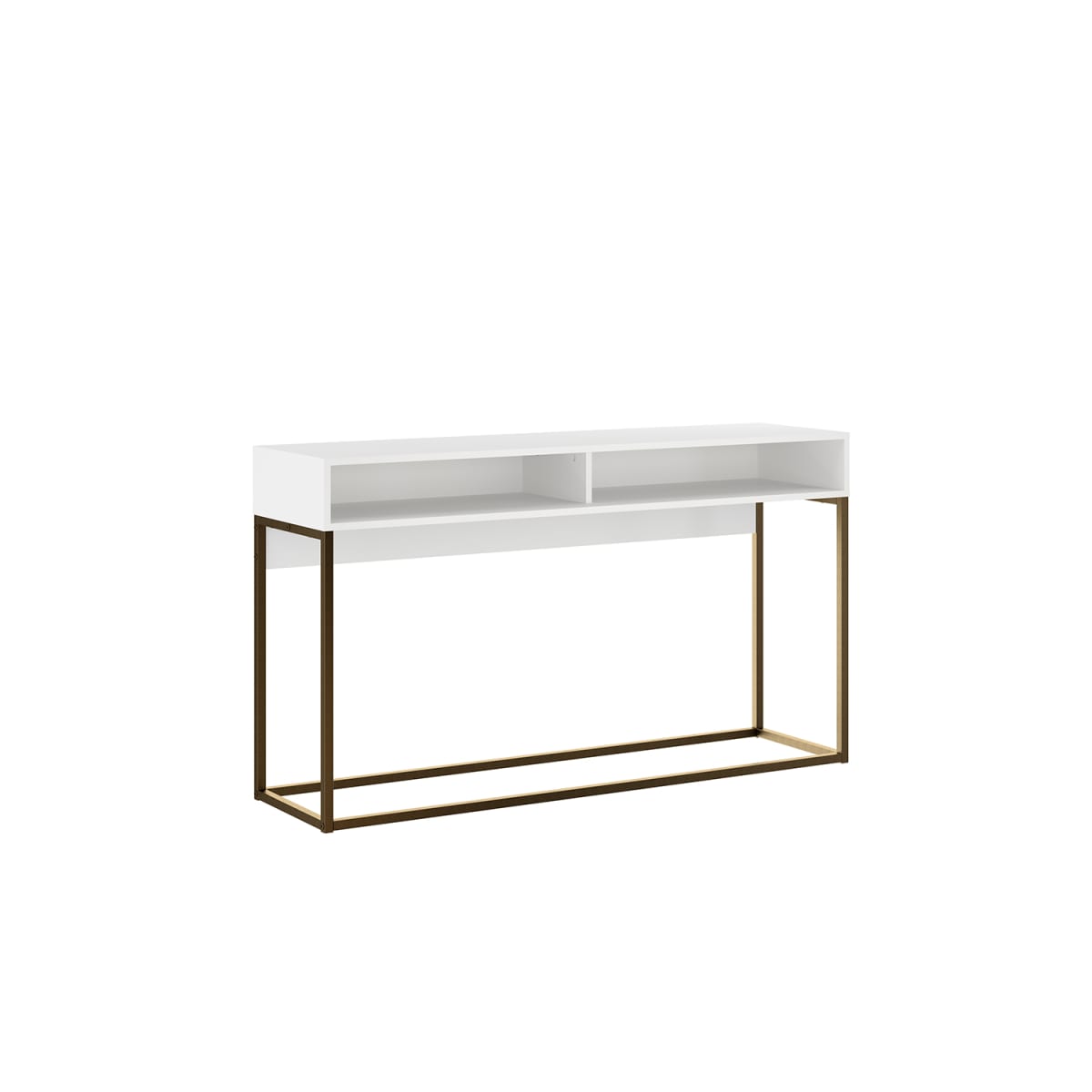 Aparador Arrimo Home Design - Blanco / Oro Envejecido - Imagen 2