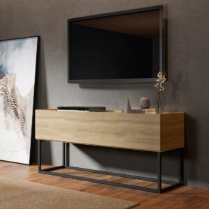 Rack Tv 55" Home Design - Noce / Negro Mate