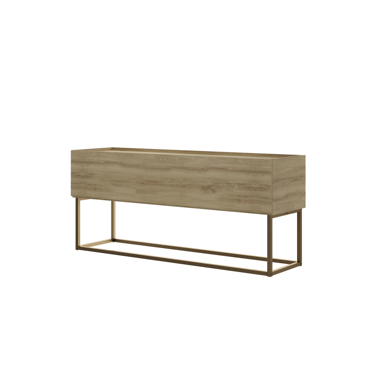 Rack Tv 55" Home Design - Noce / Oro Envejecido - Imagen 3