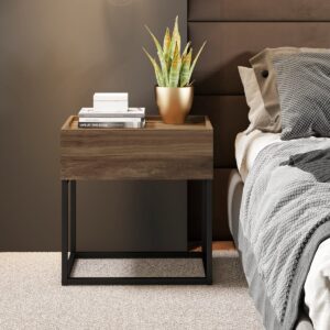 Velador Home Design - Legno / Negro Mate