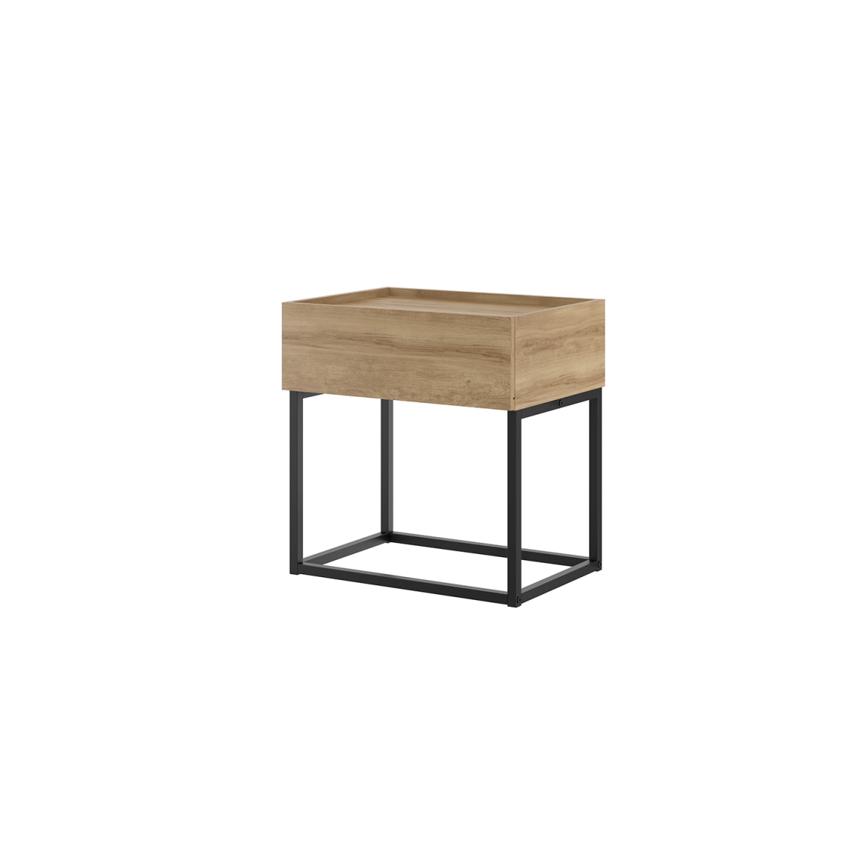 Velador Home Design - Noce / Negro Mate - Imagen 2