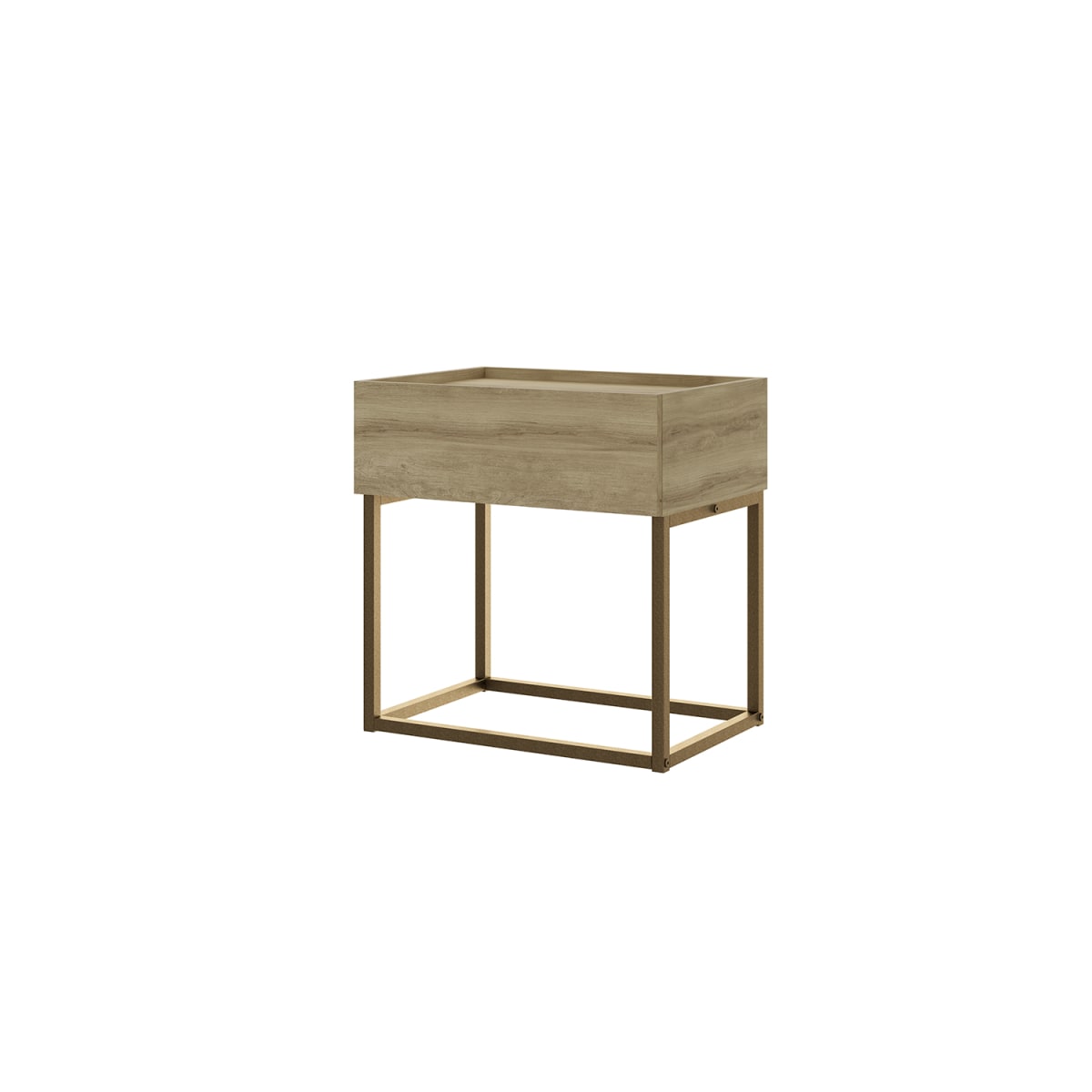 Velador Home Design - Noce / Oro Envejecido - Imagen 2