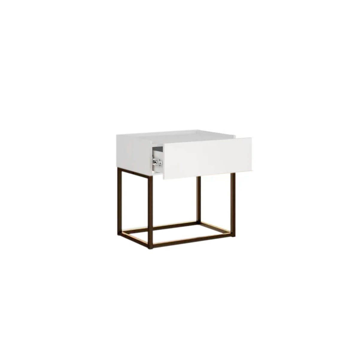 Velador Home Design - Blanco / Oro Envejecido - Imagen 3