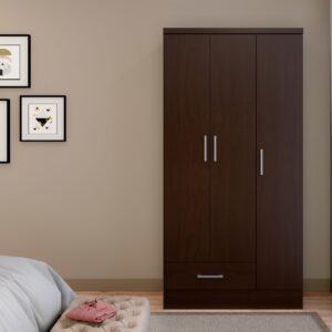 CLÓSET 3 Puertas 1 Cajón Classic - Mocca
